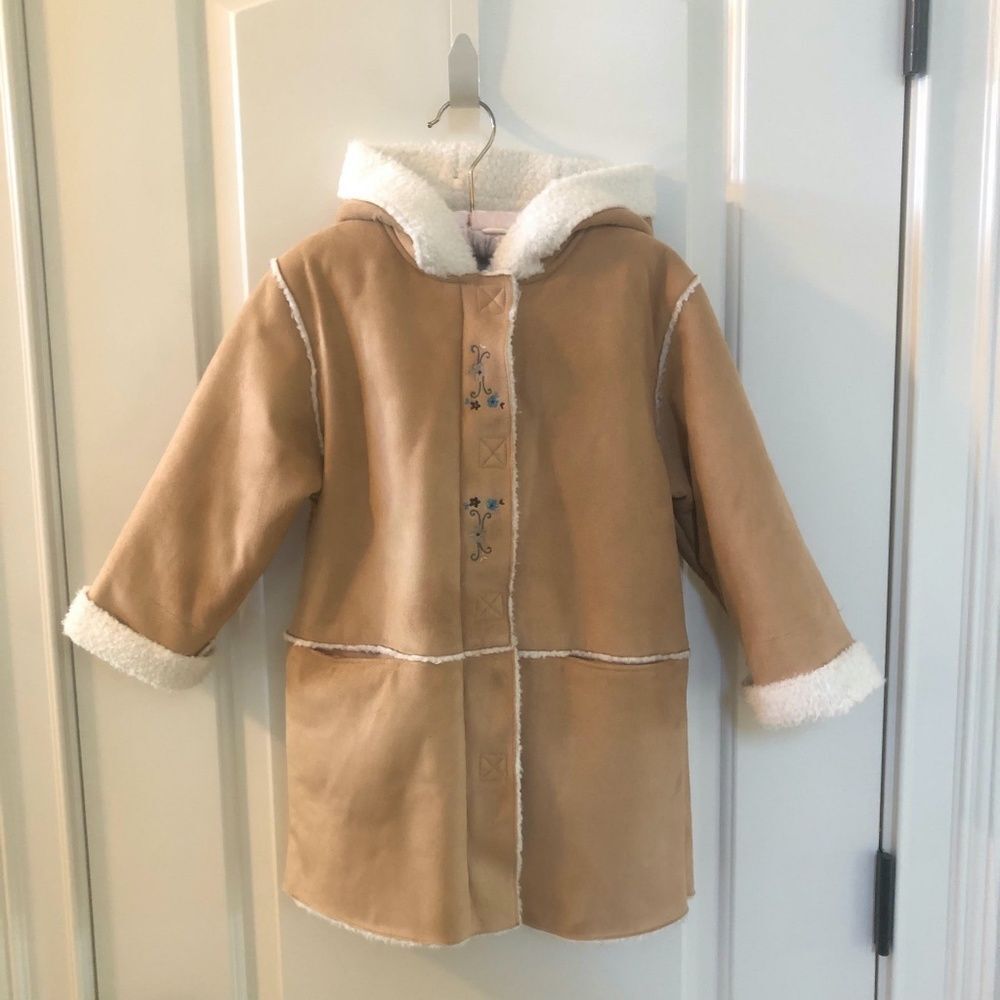Camel Suede Jacadi Children's Coat